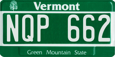 VT license plate NQP662
