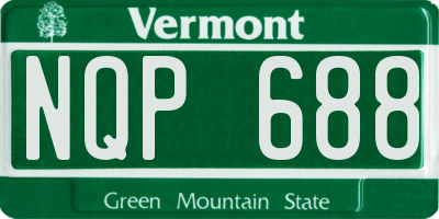 VT license plate NQP688