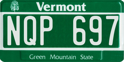 VT license plate NQP697