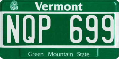 VT license plate NQP699
