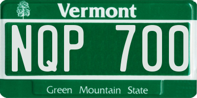 VT license plate NQP700