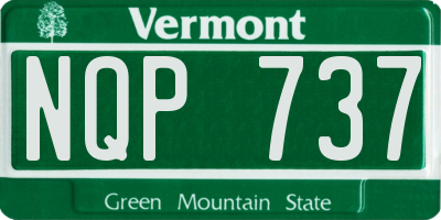 VT license plate NQP737