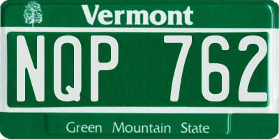 VT license plate NQP762