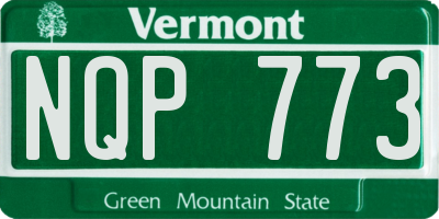 VT license plate NQP773