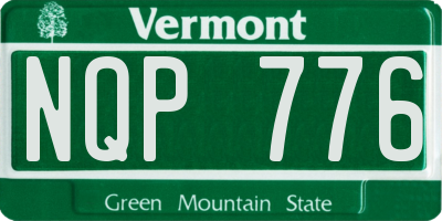 VT license plate NQP776