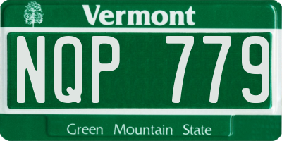 VT license plate NQP779