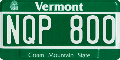 VT license plate NQP800