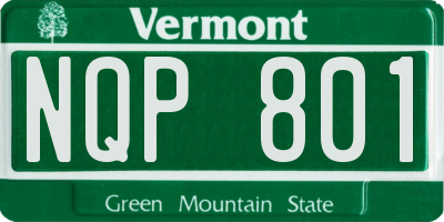 VT license plate NQP801