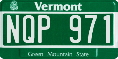 VT license plate NQP971