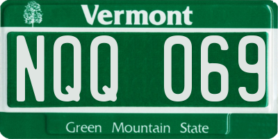 VT license plate NQQ069