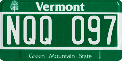 VT license plate NQQ097