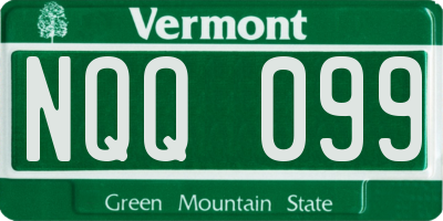 VT license plate NQQ099