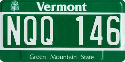 VT license plate NQQ146