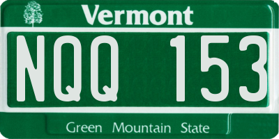 VT license plate NQQ153