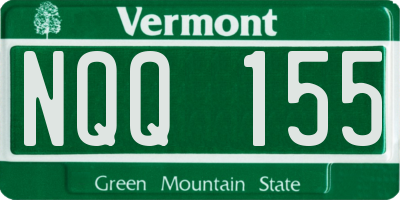 VT license plate NQQ155