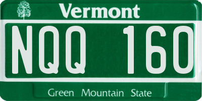 VT license plate NQQ160
