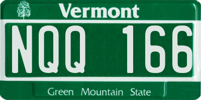 VT license plate NQQ166