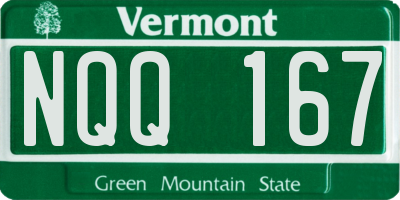 VT license plate NQQ167