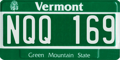 VT license plate NQQ169