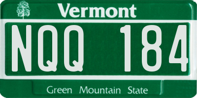 VT license plate NQQ184