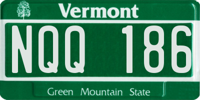 VT license plate NQQ186