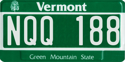 VT license plate NQQ188