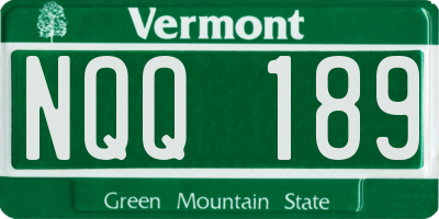 VT license plate NQQ189