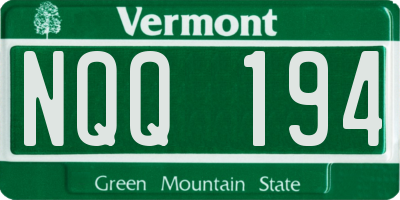 VT license plate NQQ194
