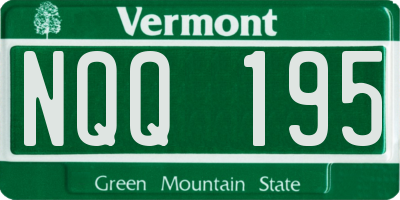 VT license plate NQQ195