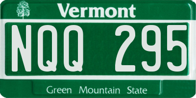 VT license plate NQQ295