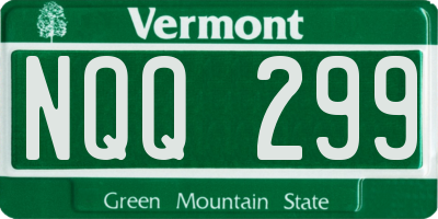 VT license plate NQQ299