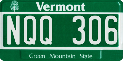 VT license plate NQQ306