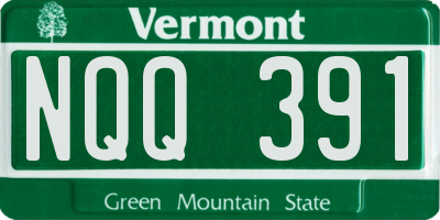 VT license plate NQQ391