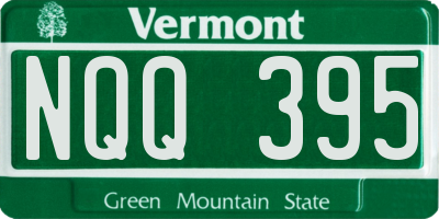 VT license plate NQQ395