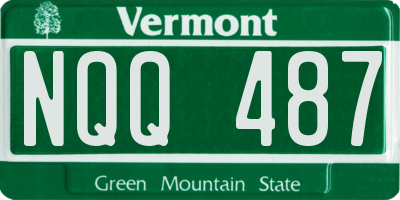 VT license plate NQQ487