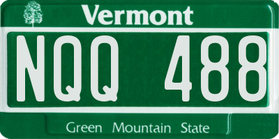 VT license plate NQQ488