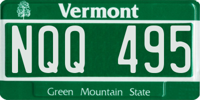 VT license plate NQQ495