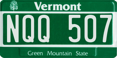 VT license plate NQQ507