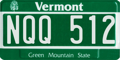 VT license plate NQQ512
