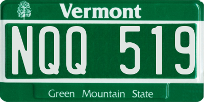 VT license plate NQQ519