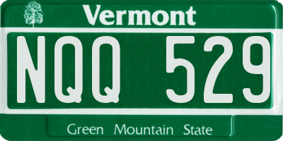 VT license plate NQQ529