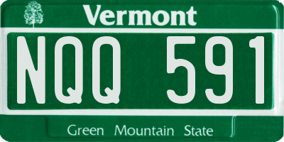 VT license plate NQQ591