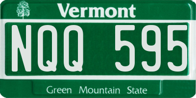 VT license plate NQQ595