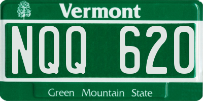 VT license plate NQQ620
