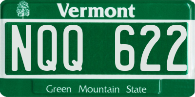 VT license plate NQQ622