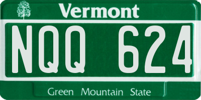 VT license plate NQQ624