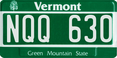 VT license plate NQQ630