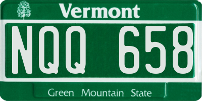 VT license plate NQQ658