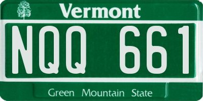 VT license plate NQQ661