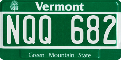 VT license plate NQQ682